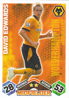 David Edwards Wolverhampton Wanderers 2009/10 Topps Match Attax #EX57